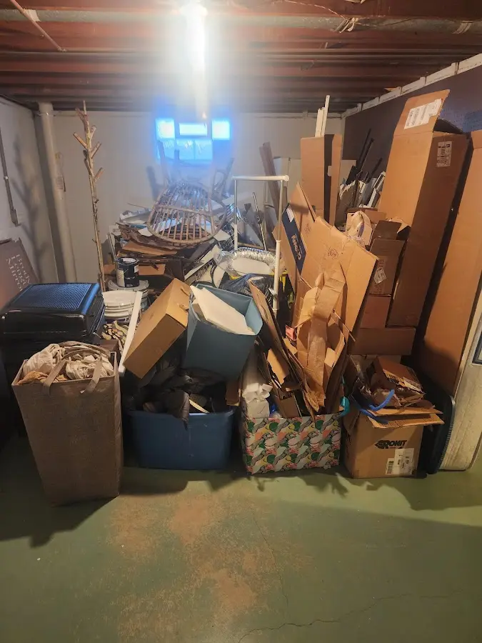 Roll-off dumpster container at job site for 8 Yard Dumpster Rental in Buckeye